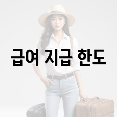 급여 지급 한도