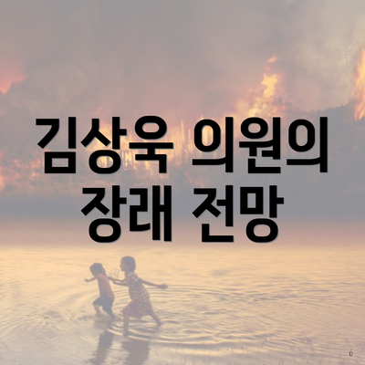 김상욱 의원의 장래 전망