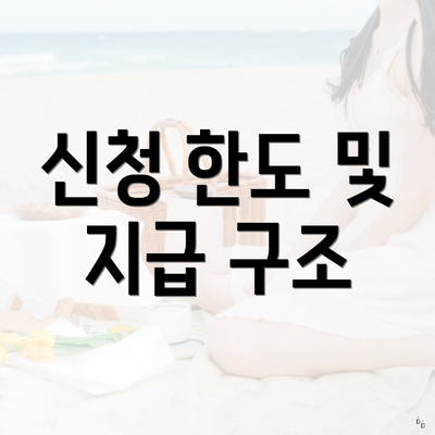 신청 한도 및 지급 구조