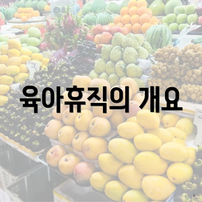 육아휴직의 개요