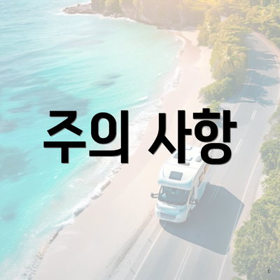 주의 사항