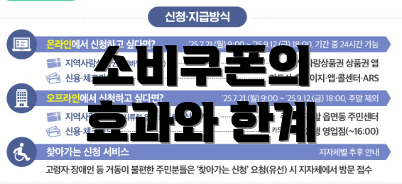 소비쿠폰의 효과와 한계