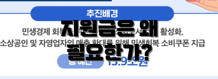 지원금은 왜 필요한가?