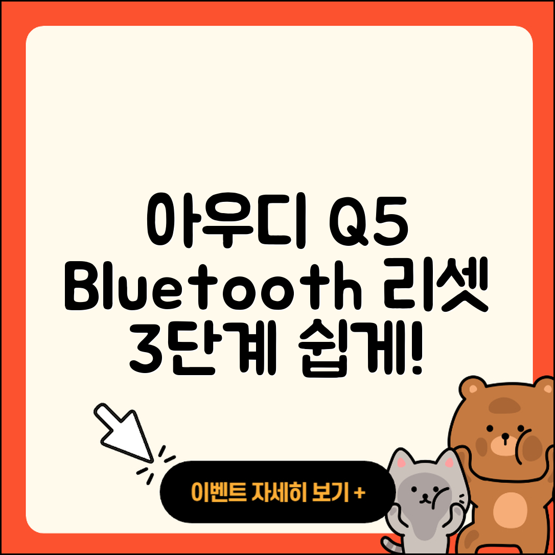 아우디 Q5 블루투스 리셋 3단계